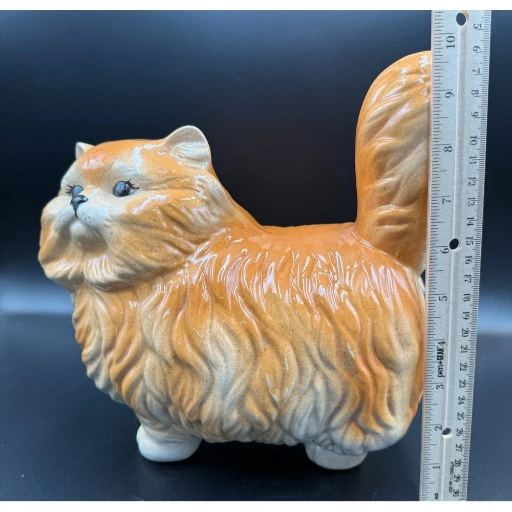 Vintage MCM Large Ceramic Fluffy Persian Cat